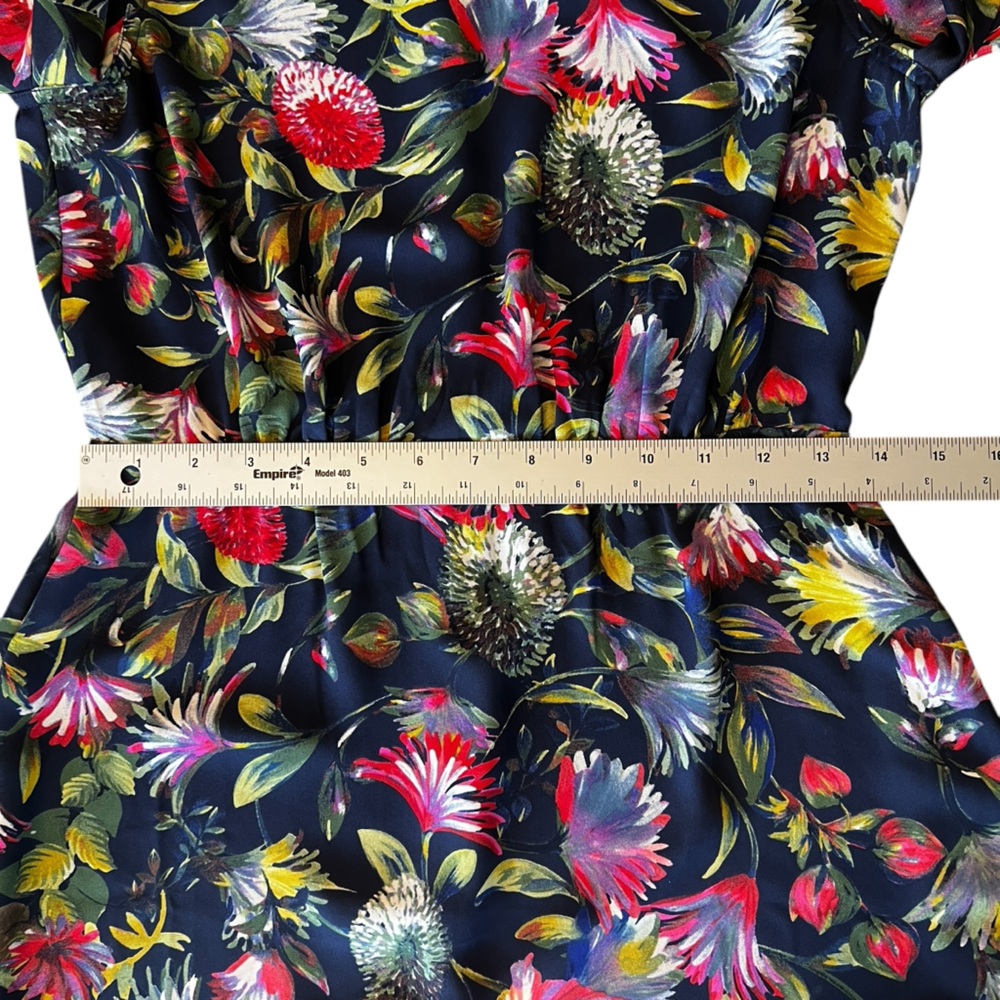 J.Crew Flouncy Hem Dress in Painted Floral - Size 2 - Picture 10 of 13